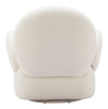 Pilka White Polyester Swivel Chair