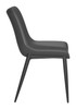 Magnus Black (Set of 2) Steel and Polyurethane Dining Chair