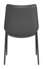 Magnus Black (Set of 2) Steel and Polyurethane Dining Chair
