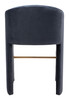 Emas Midnight Gray Steel and Polyester Barstool