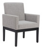 Senzil Gray Steel and Polyester Dining Chair