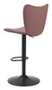Elevate Brown (Set of 2) Steel and Polyurethane Swivel Barstool