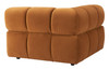 Rist Brown Pine Wood and Polyester Corner Chair