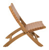 Sunflare Brown Acacia Wood Lounge Chair for Outdoor Use