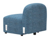 Cleo Blue Rubberwood and Polyester Middle Chair