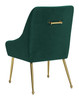 Maxine Green & Gold Steel and Polyester Dining Chair