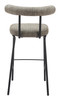 Kede Green Tweed Steel and Polyester Barstool