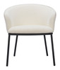 Essen Ivory Steel and Polyester Dining Chair