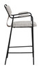 Couva Gray Tweed (Set of 2) Steel and Polyester Counter Stool