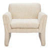 Dobra Oatmeal Beige Polyester Accent Chair