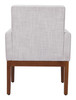Senzil Ivory Rubberwood and Polyester Dining Chair