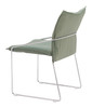 Pola Green (Set of 2) Steel and Polyester Dining Chair