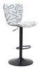 Elevate White (Set of 2) Steel and Polyester Swivel Barstool