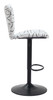 Elevate White (Set of 2) Steel and Polyester Swivel Barstool