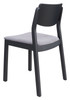 Desdamona Gray & Black (Set of 2) Rubberwood and Polyester Dining Chair