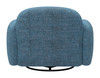 Cleo Blue Steel and Polyester Swivel Chair