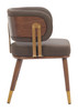 Brew Brown & Walnut Steel and Polyurethane Dining Chair