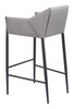 Andover Slate Gray Steel and Polyurethane Barstool