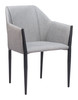 Andover Slate Gray (Set of 2) Steel and Polyurethane Dining Chair