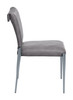 Freesia Charcoal Gray (Set of 2) Steel and Polyurethane Dining Chair