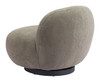Myanmar Olive Green Steel and Polyester Accent Chair