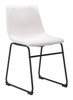 Smart Ivory (Set of 2) Steel and Polyester Dining Chair