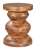 Kerala Walnut Mango Wood Round Side Table