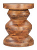 Kerala Walnut Mango Wood Round Side Table