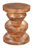 Kerala Walnut Mango Wood Round Side Table