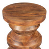 Kerala Walnut Mango Wood Round Side Table