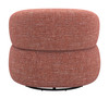 Venezia Brown Steel and Polyester Swivel Chair