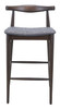 Tuzka Gray & Espresso (Set of 2) Rubberwood and Polyester Barstool