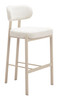 Aurea Light Gray (Set of 2) Steel and Polyester Barstool