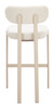 Aurea Light Gray (Set of 2) Steel and Polyester Barstool