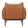 Sekil Brown Steel and Polyurethane Accent Chair