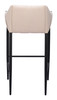Andover Beige Steel and Polyester Barstool
