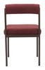 Livorno Red & Bronze Steel and Polyester Dining Chair