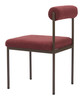 Livorno Red & Bronze Steel and Polyester Dining Chair