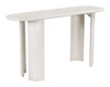 Risan Whitewashed Mango Wood Oval Console Table