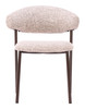 Seville Cloud Beige (Set of 2) Steel and Polyester Dining Chair