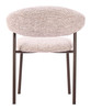 Seville Cloud Beige (Set of 2) Steel and Polyester Dining Chair