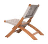 Tide Multicolor Acacia Wood Lounge Chair for Outdoor Use