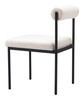 Livorno Ivory Steel and Polyester Dining Chair