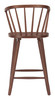 Stenger Walnut (Set of 2) Rubberwood Counter Stool