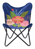 Marsa Multicolor Iron and Cotton Accent Chair