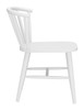 Shio White Aluminum Dining Chair for Outdoor Use