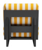 Shoreline Yellow Aluminum and Olefin Accent Chair for Outdoor Use