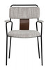 Couva Gray Tweed (Set of 2) Steel and Polyester Dining Chair