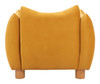 Meia Mustard Ash Wood and Polyester Accent Chair