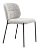 Plat Gray (Set of 2) Steel and Polyester Stackable Dining Chair